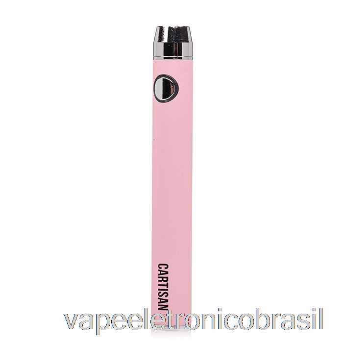 Vape Recarregável Cartisan Button Vv 900 Dual Charge 510 Bateria [micro] Rosa